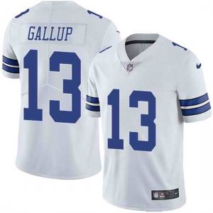 Nike Cowboys #13 Michael Gallup White Vapor Untouchable Limited Jersey