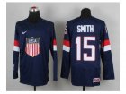 nhl jerseys USA #15 smith blue(2014 world championship)