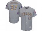 Mens Majestic Chicago Cubs #37 Brett Anderson Gray 2017 Gold Champion Flexbase Authentic Collection MLB Jersey