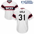 Men's Majestic Chicago White Sox #31 Alex Avila Replica White 2013 Alternate Home Cool Base MLB Jersey