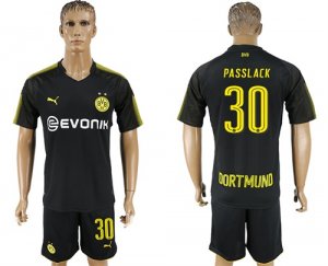 2017-18 Dortmund 30 PASSLACK Away Soccer Jersey