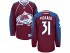 Mens Reebok Colorado Avalanche #31 Calvin Pickard Authentic Burgundy Red Home NHL Jersey