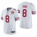 Nike 49ers #8 Steve Young White 75th Anniversary Vapor Untouchable Limited Jersey