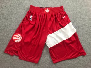 Raptors Red Earned Edition Nike Swingman Shorts