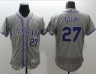 Colorado Rockies #27 Trevor Story Grey Flexbase Authentic Collection Stitched Baseball Jersey