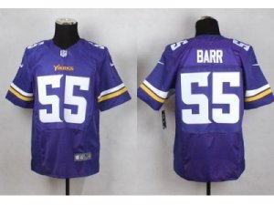 Nike Minnesota Vikings #55 Anthony Barr Purple Team Color Men Stitched jerseys(Elite)