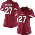Womens Nike Arizona Cardinals #27 Tyvon Branch Limited Red Team Color NFL Jersey