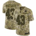 Mens Nike Carolina Panthers #43 Fozzy Whittaker Limited Camo 2018 Salute to Service NFL Jersey