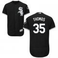 2016 Men Chicago White Sox #35 Frank Thomas Majestic Black Flexbase Authentic Collection Player Jersey