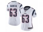 Women Nike New England Patriots #63 Antonio Garcia Vapor Untouchable Limited White NFL Jersey