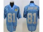 nfl jersey detroit lions #81 calvin johnson Light blue(Detroit-Lions Patch)