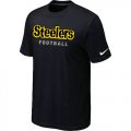 Nike Pittsburgh Steelers Sideline Legend Authentic Font T-Shirt Black