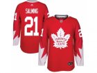 Adidas Toronto Maple Leafs #21 Borje Salming Red Team Canada Authentic Stitched NHL Jersey