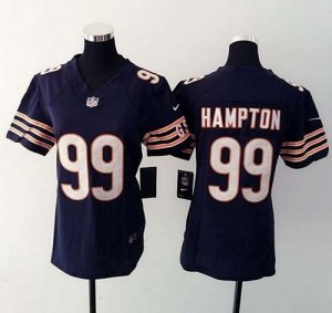 Women Nike Chicago Bears #99 Dan Hampton Navy Blue Jerseys