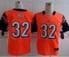 Nike cincinnati bengals #32 hill orange Jerseys(Elite)[hill]