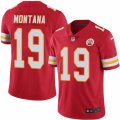 Mens Nike Kansas City Chiefs #19 Joe Montana Elite Red Rush NFL Jersey