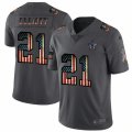 Nike Cowboys# 21 Ezekiel Elliott 2019 Salute To Service USA Flag Fashion Limited Jersey
