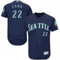 2016 Men Seattle Mariners #22 Robinson Cano Majestic Navy Flexbase Authentic Collection Player Jersey