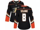 Women Adidas Anaheim Ducks #8 Teemu Selanne Black Home Authentic Stitched NHL Jersey