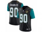 Mens Nike Jacksonville Jaguars #90 Stefan Charles Vapor Untouchable Limited Black Alternate NFL Jersey