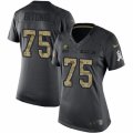 Womens Nike Cleveland Browns #75 Joel Bitonio Limited Black 2016 Salute to Service NFL Jersey