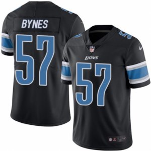 Mens Nike Detroit Lions #57 Josh Bynes Limited Black Rush NFL Jersey