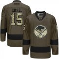 Buffalo Sabres #15 Jack Eichel Green Salute to Service Stitched NHL Jersey