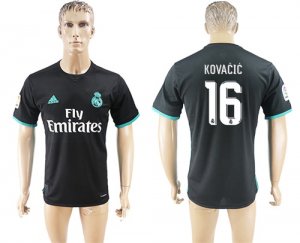 2017-18 Real Madrid 16 KOVACIC Away Thailand Soccer Jersey