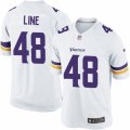 Mens Nike Minnesota Vikings #48 Zach Line Limited White NFL Jersey