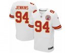 Mens Nike Kansas City Chiefs #94 Jarvis Jenkins Elite White NFL Jersey