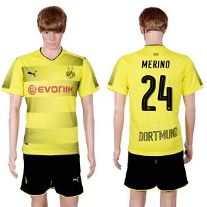 2017-18 Dortmund 24 MERINO Home Soccer Jersey