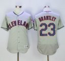 Cleveland Indians #23 Michael Brantley Grey Flexbase Authentic Collection Stitched Baseball Jersey