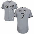 Men's Majestic Chicago White Sox #7 Jimmy Rollins Grey Flexbase Authentic Collection MLB Jersey