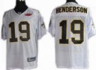 New Orleans Saints 19# HENDERSON Super Bowl XLIV White