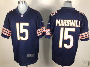 Nike chicago bears #15 brandon marshall blue[marshall] Game Jerseys