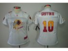Nike Women Washington Redskins #10 Robert Griffin III White Jerseys(2012 Fem Fan Elite)