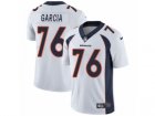 Mens Nike Denver Broncos #76 Max Garcia Vapor Untouchable Limited White NFL Jersey