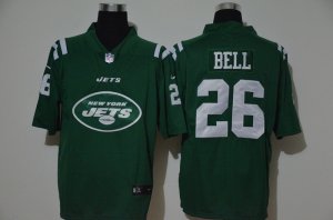 Mens New York Jets #26 Le\'Veon Bell Green 2020 Big Logo Vapor