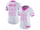 Women Nike Philadelphia Eagles #32 Rasul Douglas Limited White Pink Rush Fashion NFL Jersey