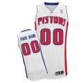 Customized Detriot Pistons Jersey Revolution 30 White Home Basketball