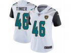 Women Nike Jacksonville Jaguars #46 Carson Tinker White Vapor Untouchable Limited Player NFL Jersey