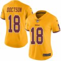 Women's Nike Washington Redskins #18 Josh Doctson Limited Gold Rush NFL Jersey
