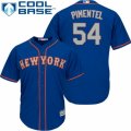 Mens Majestic New York Mets #54 Stolmy Pimentel Replica Royal Blue Alternate Road Cool Base MLB Jersey