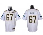 2016 PRO BOWL Nike Carolina Panthers #67 Ryan Kalil white jerseys(Elite)