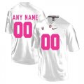 Stanford Cardinal White Mens Customized 2018 Breast Cancer Awareness College Football Jersey