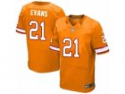 Mens Nike Tampa Bay Buccaneers #21 Justin Evans Elite Orange Glaze Alternate NFL Jersey