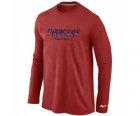 Nike San Diego Charger Authentic font Long Sleeve T-Shirt Red