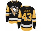 Adidas Men Pittsburgh Penguins #43 Conor Sheary Black Alternate Authentic Stitched NHL Jersey