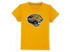 nike jacksonville jaguars sideline legend authentic logo youth T-Shirt yellow