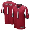 Nike Falcons #1 Chris Lindstrom Red Youth 2019 NFL Draft First Round Pick Vapor